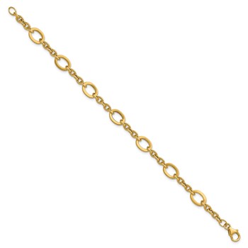 Leslie's 14K Polished Fancy Link Bracelet — alternate view