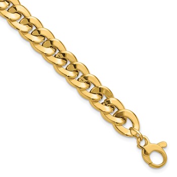 Leslie's 14K Polished Fancy Curb Link Bracelet