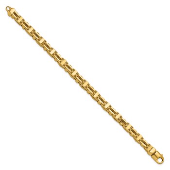 Leslie's 14K Polished Fancy Link Men's Bracelet — alternate view