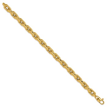 Leslie's 14K Polished Fancy Link Men's Bracelet — alternate view
