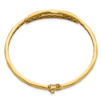 Leslie's 14K Polished Hinged Bangle — alternate view