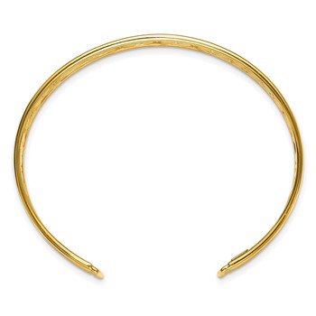 Leslie's 14K Polished Fancy Flexible Cuff Bangle — alternate view