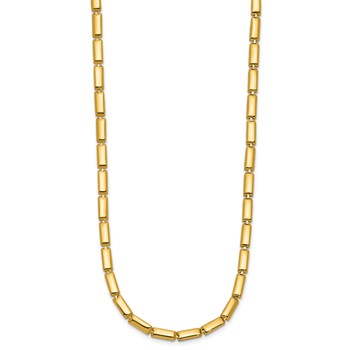 Leslie's 14K Polished 3.6mm Bar Link 18.25 inch Necklace — alternate view