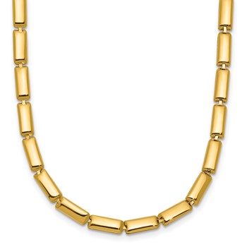 Leslie's 14K Polished 3.6mm Bar Link 18.25 inch Necklace