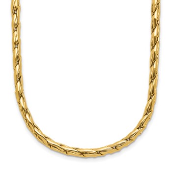 Leslie's 14K Polished 3.5mm Fancy Link 18.5 inch Necklace