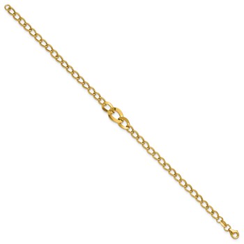 Leslie's 14K Polished Fancy Curb Link Bracelet — alternate view