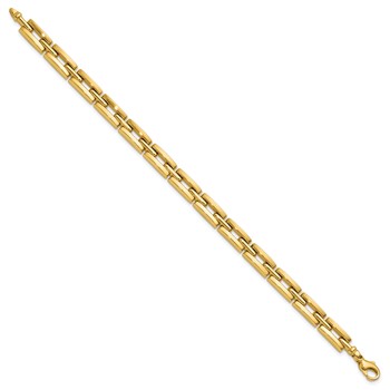 Leslie's 14K Polished 6.5mm Fancy Link Bracelet — alternate view