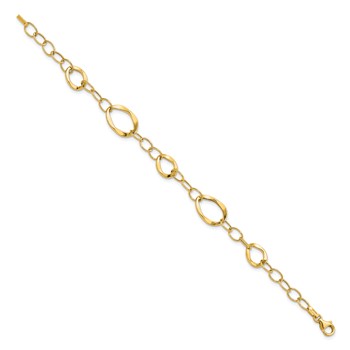 Leslie's 14K Polished Fancy Link Bracelet — alternate view