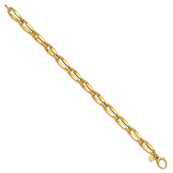 Leslie's 14K Polished Fancy Contoured Link Bracelet — alternate view