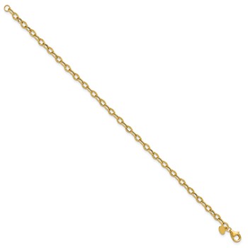 Leslie's 14K Polished Fancy Flat Cable Link Bracelet — alternate view