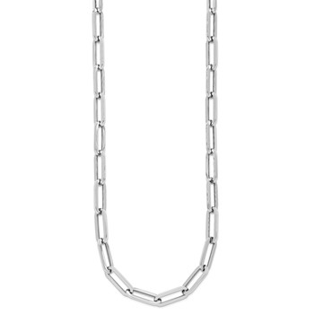 Leslie's 14K White Gold Polished Fancy Link Necklace — alternate view