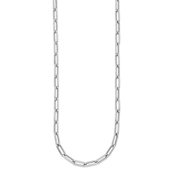 Leslie's 14K White Gold Polished Fancy Link Necklace — alternate view