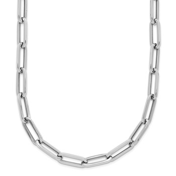 Leslie's 14K White Gold Polished Fancy Link Necklace
