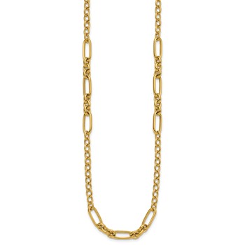 Leslie's 14K Polished Fancy Link Necklace — alternate view