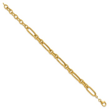 Leslie's 14K Polished Fancy Link Bracelet — alternate view