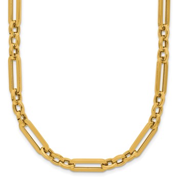 Leslie's 14K Polished Fancy Paperclip Link Necklace