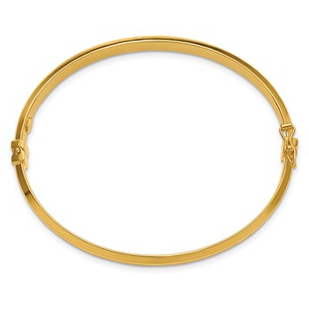 Leslie's 14K Polished Hinged Bangle — alternate view