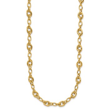 Leslie's 14K Polished Fancy Link Necklace — alternate view