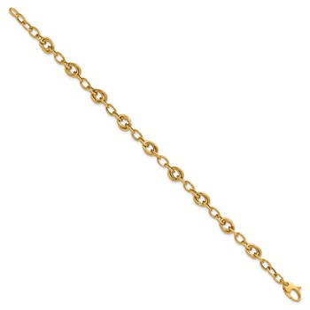 Leslie's 14K Polished Fancy Link Bracelet — alternate view