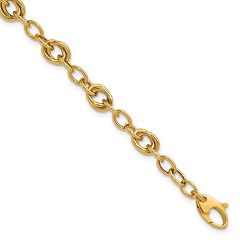 Leslie's 14K Polished Fancy Link Bracelet