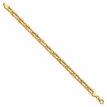 Leslie's 14K Polished Fancy Link Bracelet — alternate view