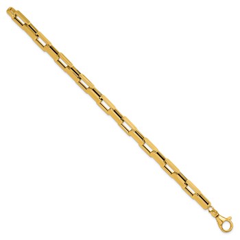 Leslie's 14K Polished Fancy Rectangular Link Bracelet — alternate view