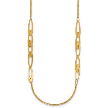 Leslie's 14K Polished Fancy Link Necklace