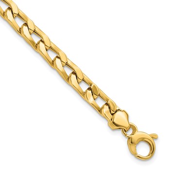 Leslie's 14K Polished Fancy Long Curb Link Bracelet