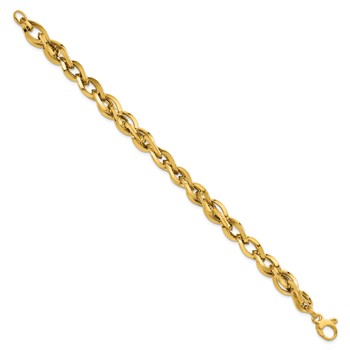Leslie's 14K Polished Fancy Twisted Link Bracelet — alternate view