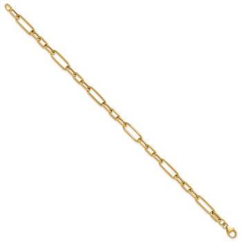 Leslie's 14K Polished Fancy Link Bracelet — alternate view
