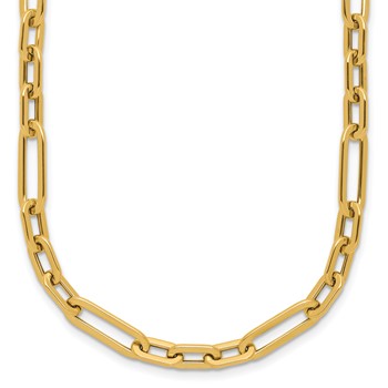 Leslie's 14K Polished Fancy Link 18 Inch Necklace