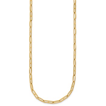 Leslie's 14K Polished Fancy Link with 1.5in ext. Necklace — alternate view