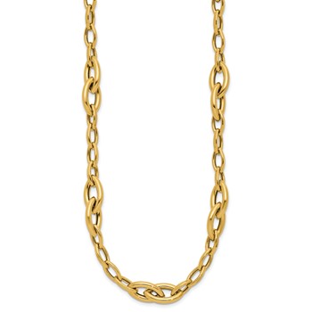 Leslie's 14K Polished Fancy Link Necklace — alternate view
