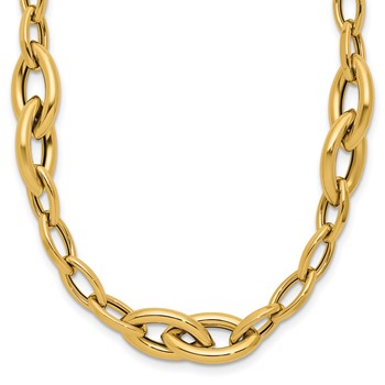 Leslie's 14K Polished Fancy Link Necklace