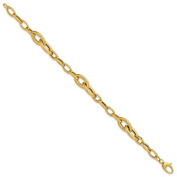 Leslie's 14K Polished Fancy Link Bracelet — alternate view