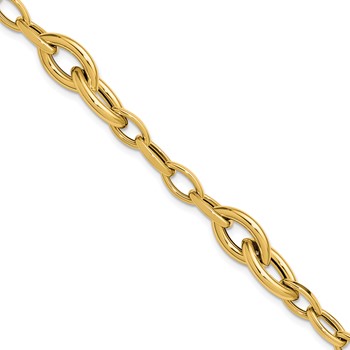 Leslie's 14K Polished Fancy Link Bracelet