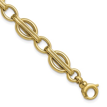 Leslie's 14K Polished Fancy Link Bracelet