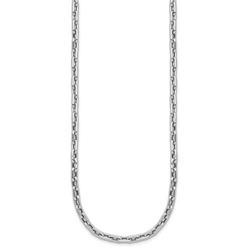 Leslie's 14K White Gold Polished Fancy Link Necklace — alternate view