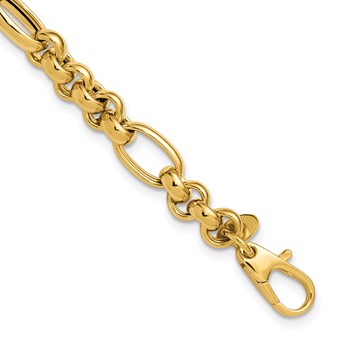 Leslie's 14K Polished Fancy Link Bracelet