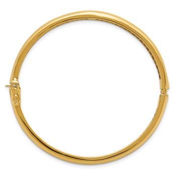 Leslie's 14K Polished Hollow Hinged Bangle — alternate view