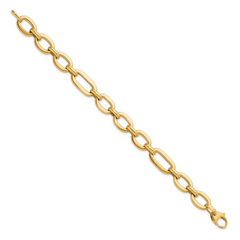 Leslie's 14K Polished 7in Fancy Link Bracelet — alternate view