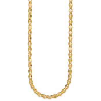 Leslie's 14K Polished and Diamond-cut Beaded Fancy Necklace — alternate view