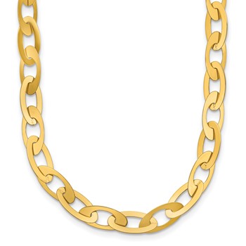 Leslie's 14K Polished Fancy Oval Link Necklace
