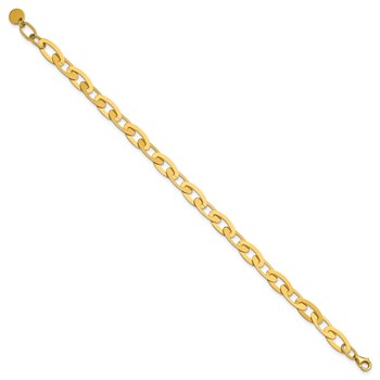 Leslie's 14K Polished Fancy Oval Link Bracelet — alternate view