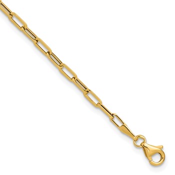 Leslie's 14K Polished Paperclip Bracelet