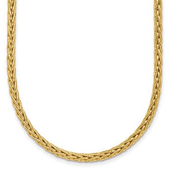 Leslie's 14K Polished and Textured Fancy Link Necklace