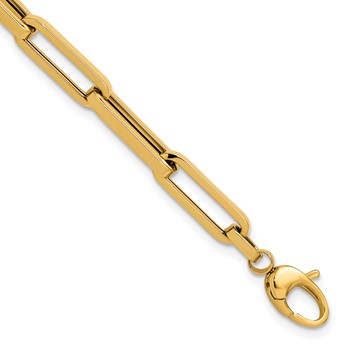 Leslie's 14K Polished Paperclip Link Bracelet