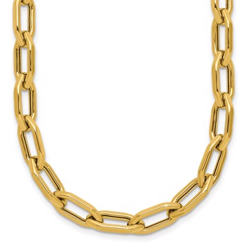 Leslie's 14K Polished Fancy Link with .5in ext. Necklace