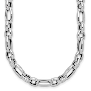 Leslie's 14K White Gold Polished Fancy Link Necklace