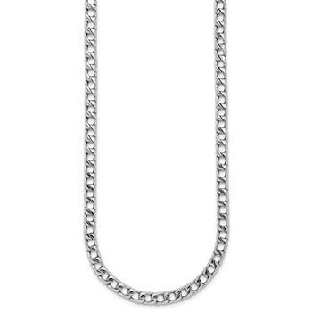 Leslie's 14K White Gold Polished Fancy  Link Necklace — alternate view
